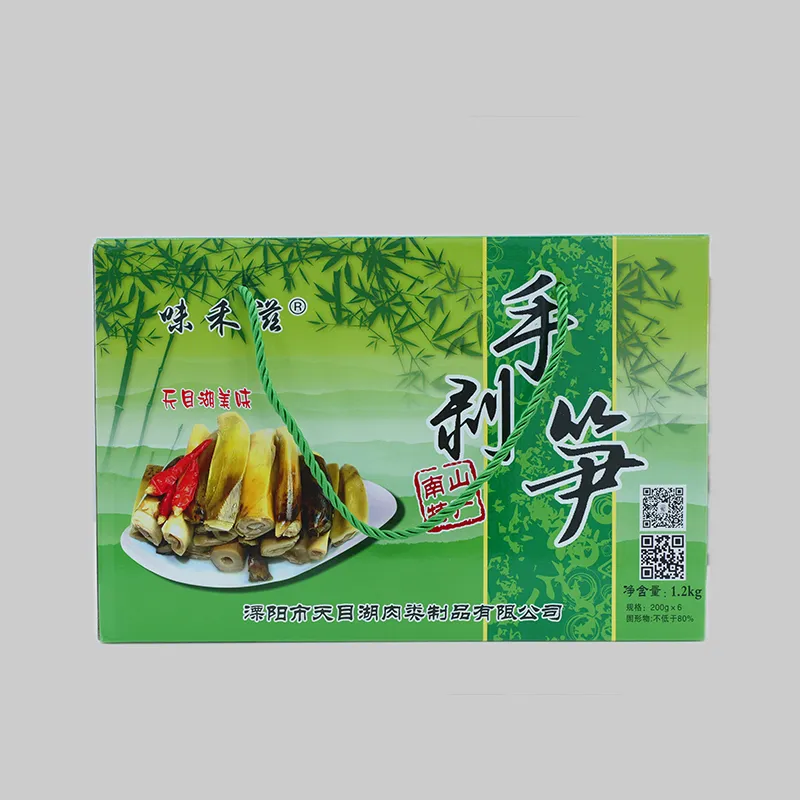 Консервированные бамбуковые побеги для ручной очистки.1